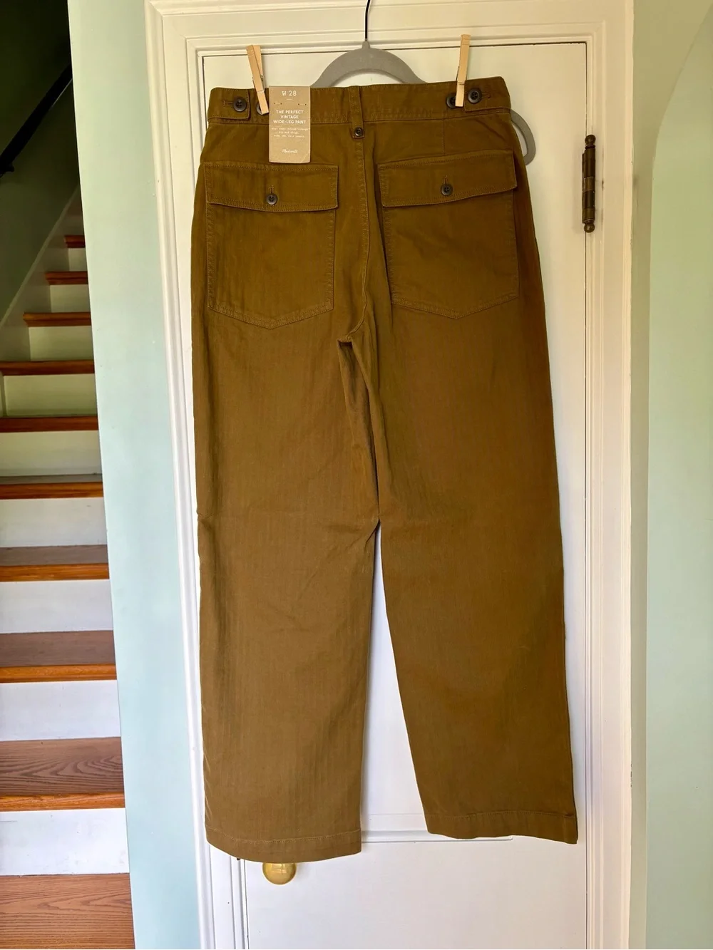 NWT Madewell Perfect Vintage Wide Leg Pant: Utility Edition Sz 28